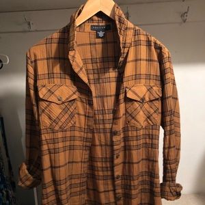 Brown/tan flannel shirt. Worn once!
